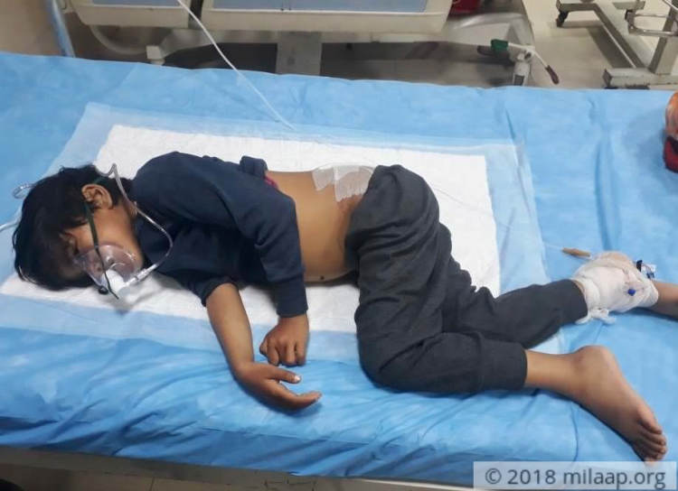 Save This LKG Student Who Is Vomiting Blood And Crying In Milaap